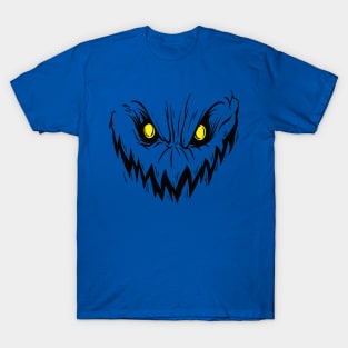 Horror Pumpkin Monster Face Halloween T-Shirt